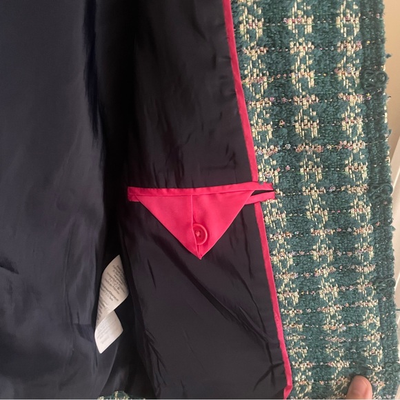 NWOT J. Crew Lady Jacket Blazer in Emerald Tweed Chanel Style - Picture 12 of 14